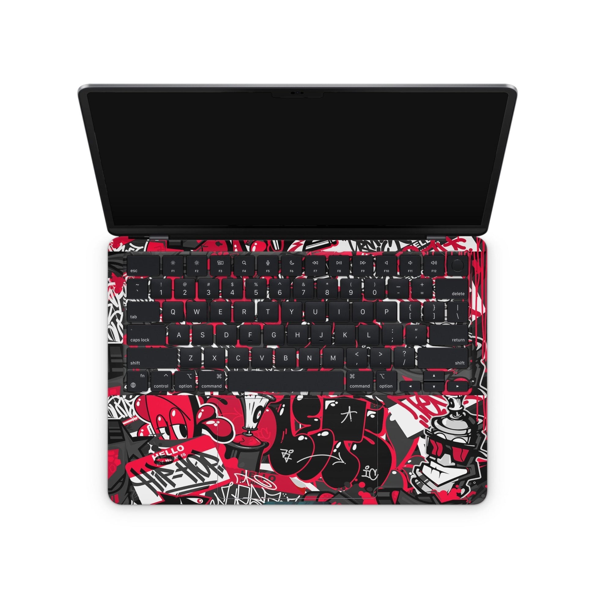 Red Graffiti Macbook Skin - macbook skins