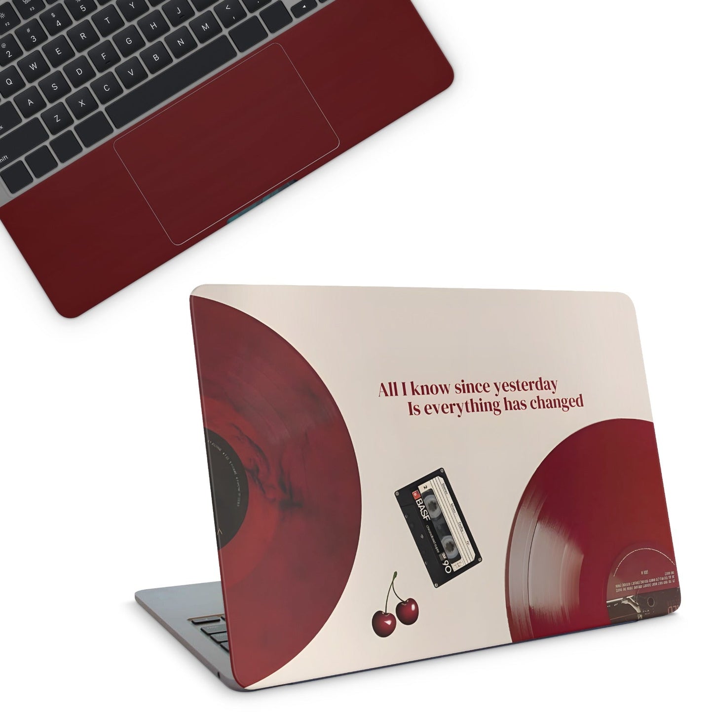 Red Music Laptop Skin - laptop skins