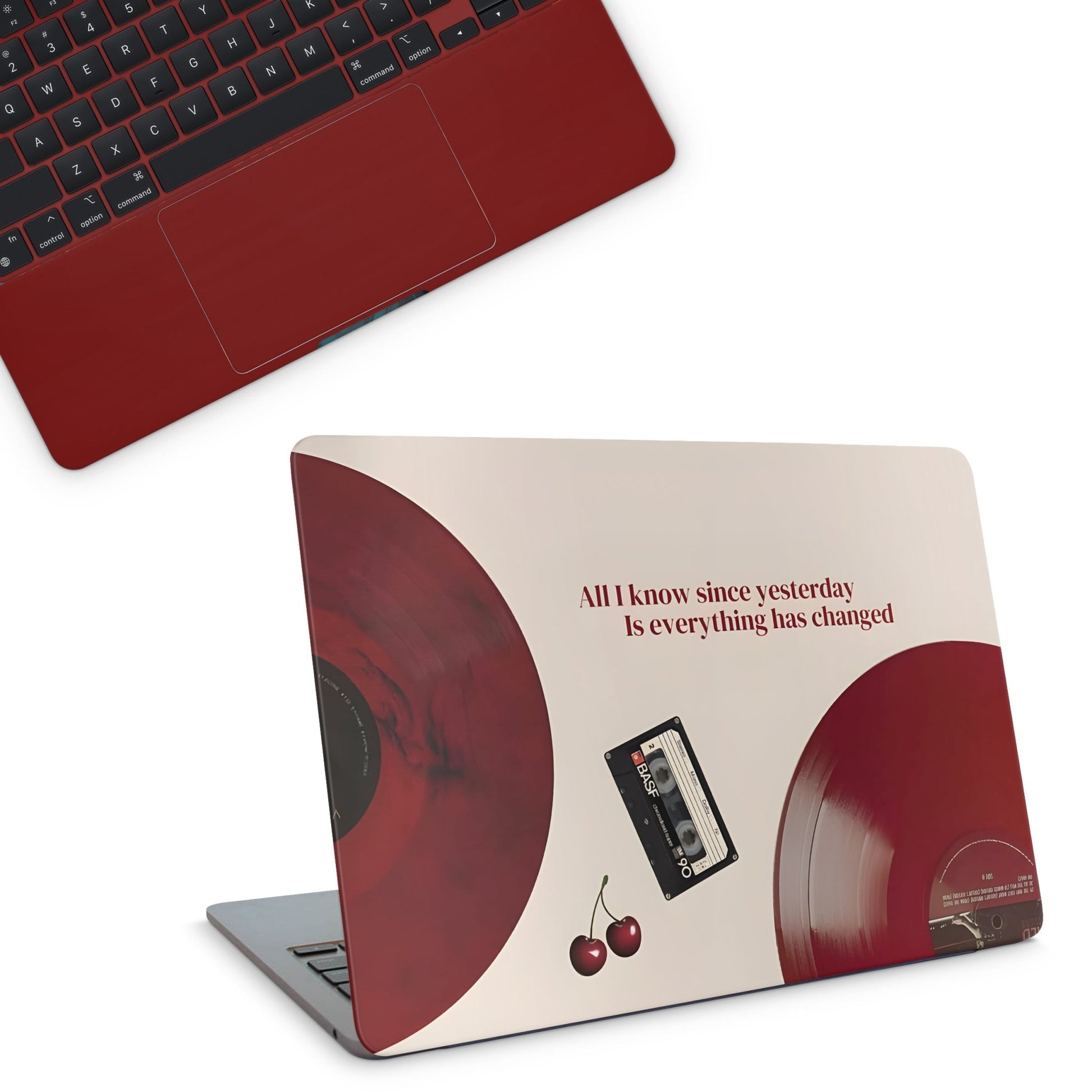 Red Music Macbook Skin - macbook skins