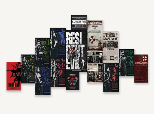 Resident Evil Poster Set (x14 A5, x1 A4) - Poster set