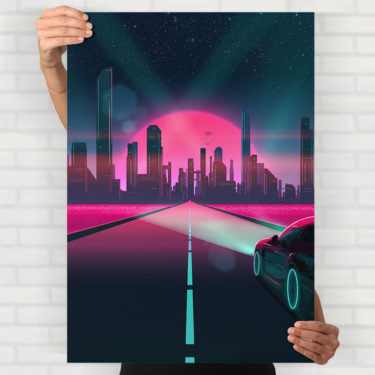 Retro City Poster - Posters