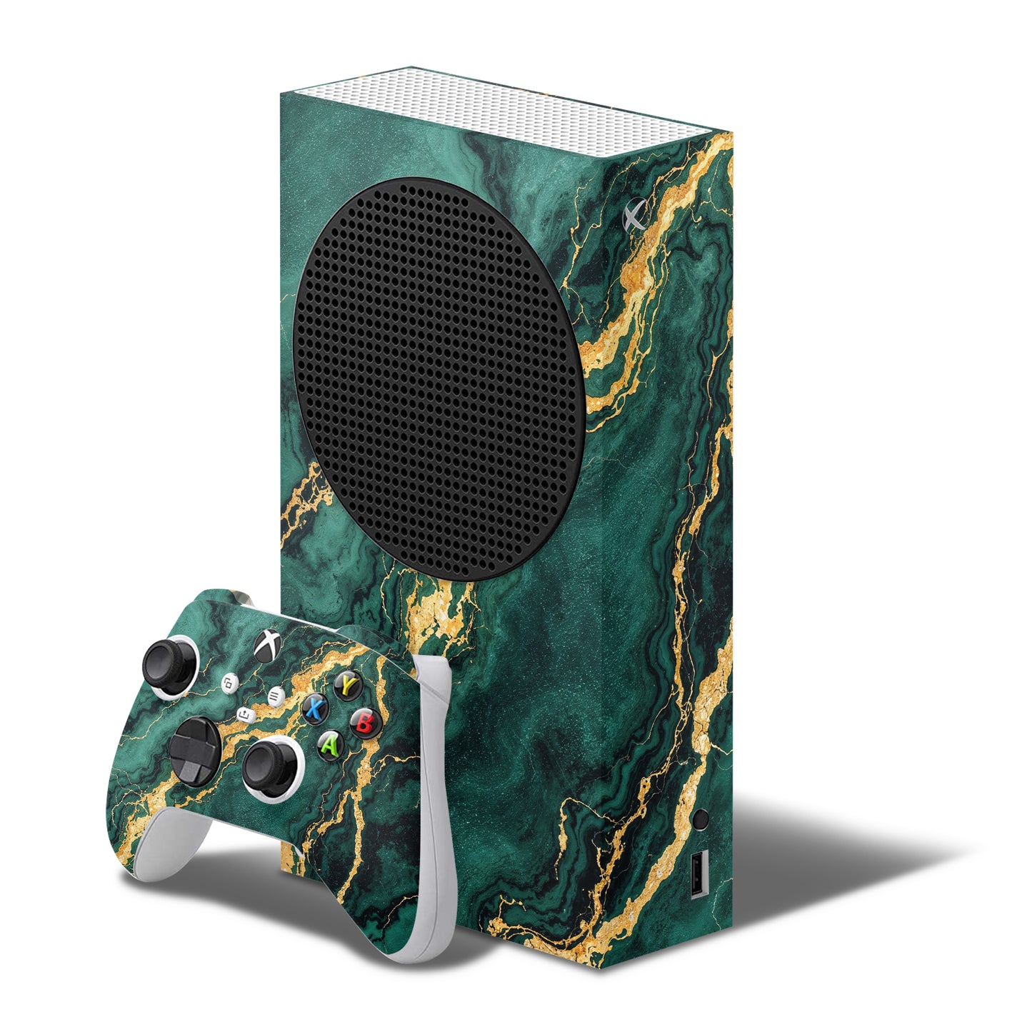Green Marble Texture Xbox Series S Skin