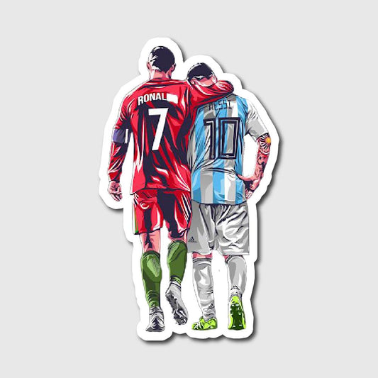 Ronaldo & Messi Sticker - sticker