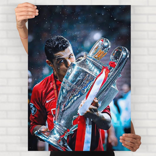 Ronaldo Trophy Poster - Posters