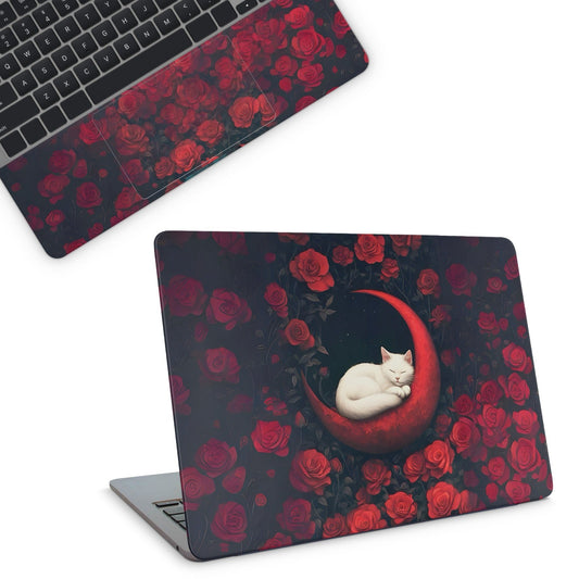 Rose Cat Laptop Skin - laptop skins