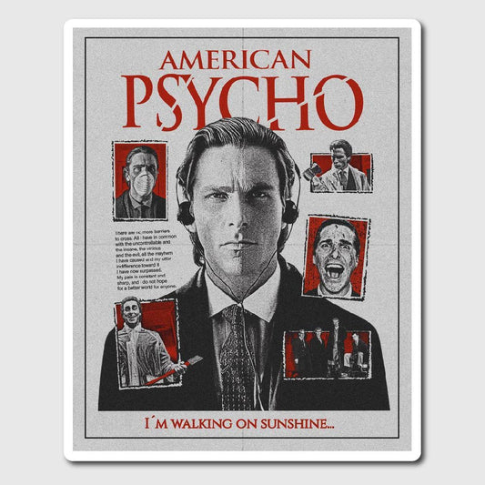 american psycho poster sticker