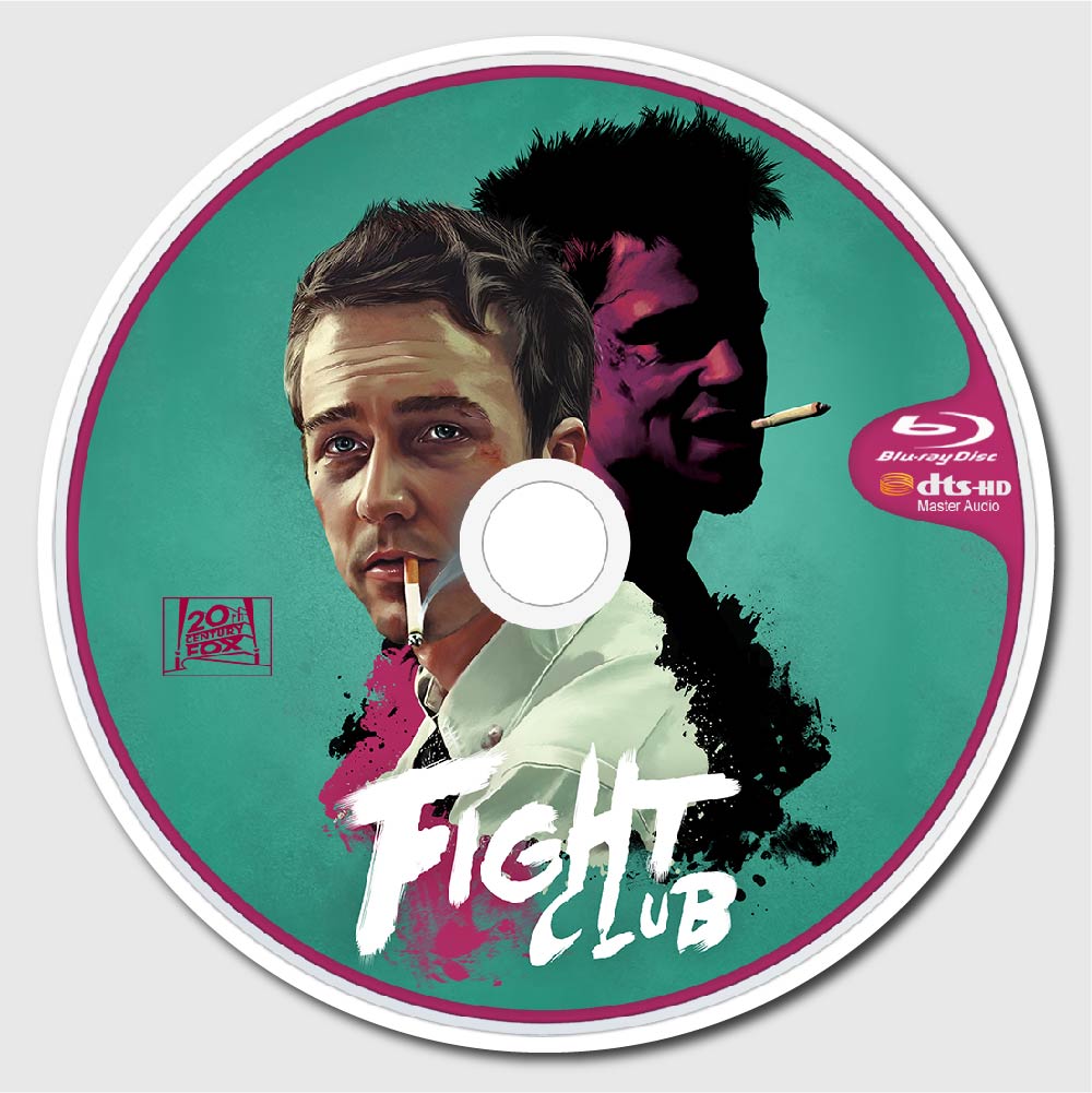 fight club cd sticker
