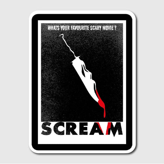 Scream Movie Poster Sticker