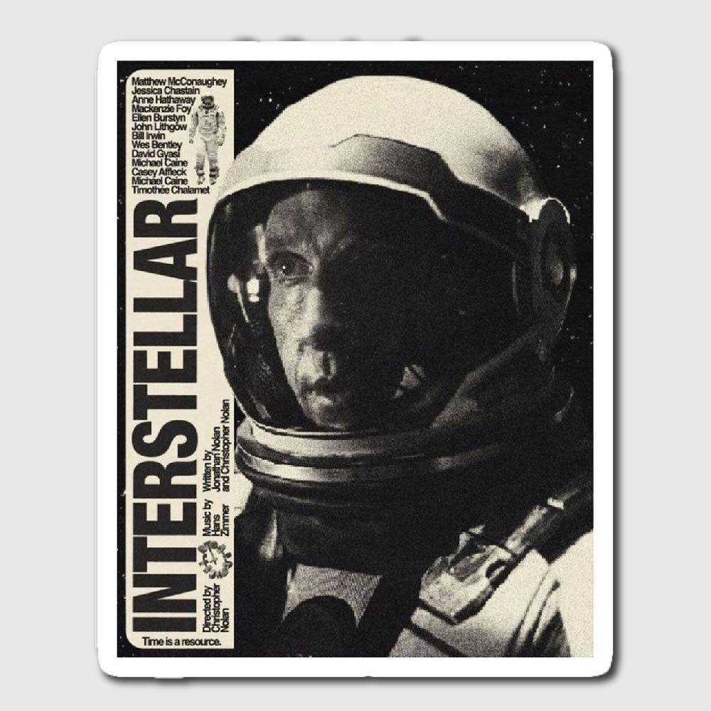 interstellar poster sticker