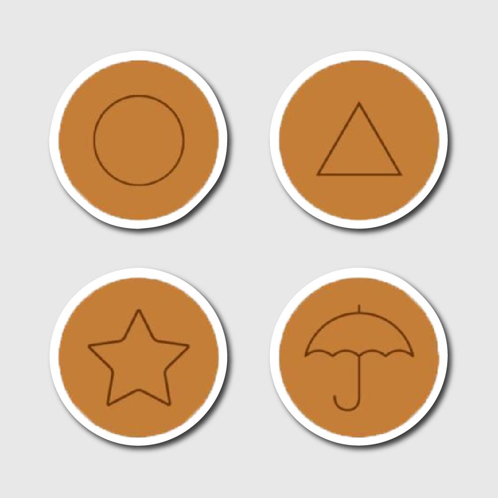 Squid Game Dalgona Candy Sticker