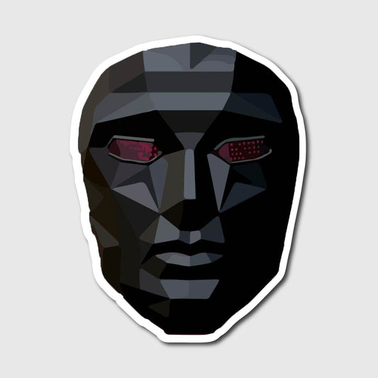 front man mask sticker