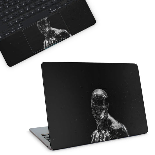 Silver Surfur Macbook Skin - macbook skins