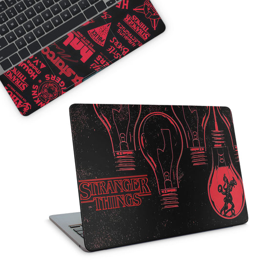 Black Stranger Things Laptop Skin