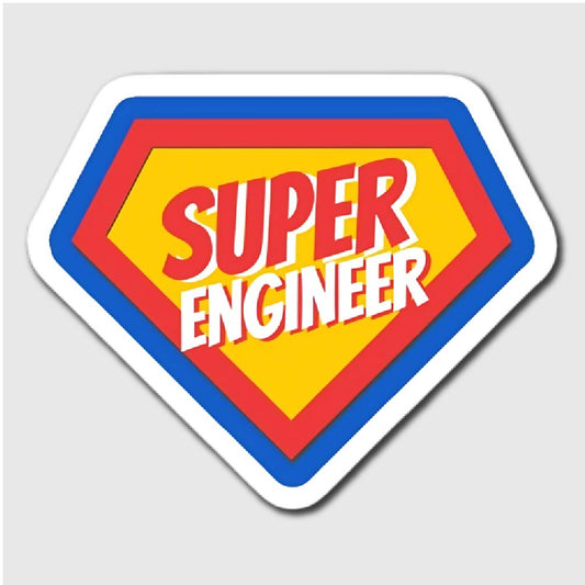 Super Engineer Sticker - latop top stickers