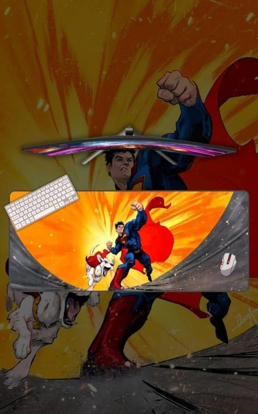 Superman X Hero Pet | Superhero Mousepads | Custom Mousepads | Large Desk Mat/Mousepads | In Pakistan - mousepads