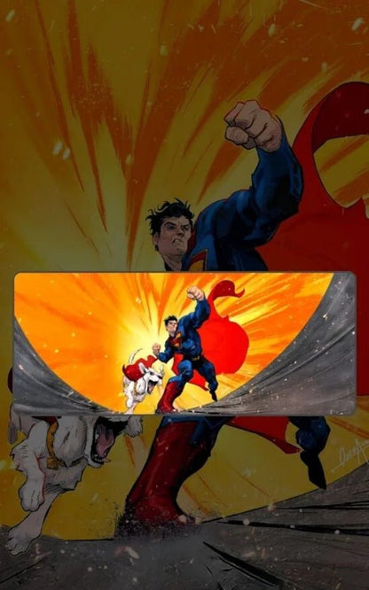Superman X Hero Pet | Superhero Mousepads | Custom Mousepads | Large Desk Mat/Mousepads | In Pakistan - mousepads