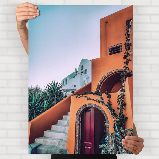 Terracotta Cave House Poster - Posters