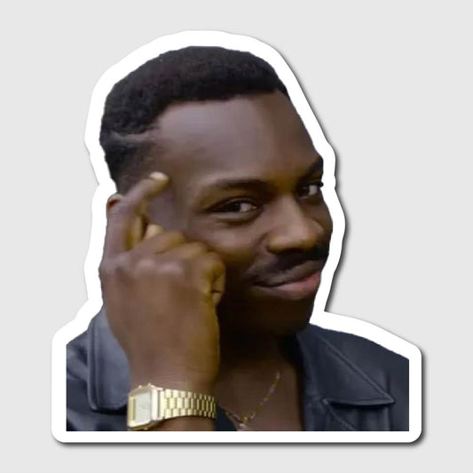 Thinking Meme Sticker - sticker