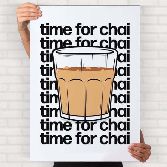 Time For Chai Poster - Posters