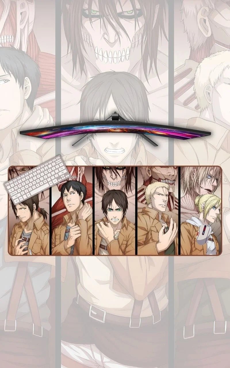 Titan Shifters | Attack On Titan Mousepads | Anime Mousepads | Custom Mousepads | Office Desk Mat & Table Mat | In Pakistan - mousepads