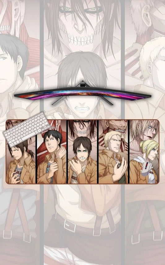 Titan Shifters | Attack On Titan Mousepads | Anime Mousepads | Custom Mousepads | Office Desk Mat & Table Mat | In Pakistan - mousepads