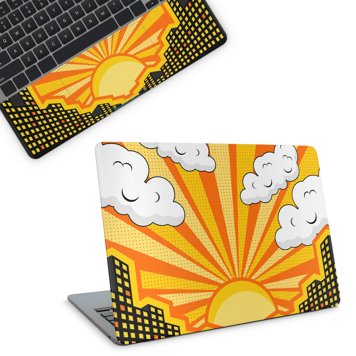 Sunrise By The City Laptop Skin
