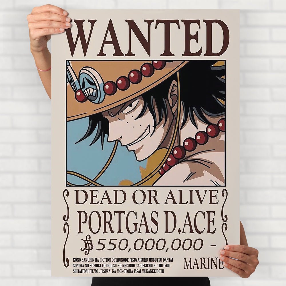 Wanted Portgas D. Ace Poster - Posters