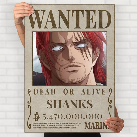 Wanted Shanks Poster - Posters