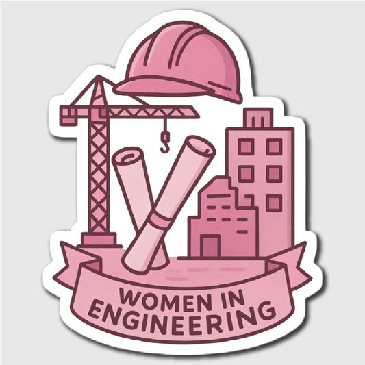 Women In Engineering Sticker - latop top stickers