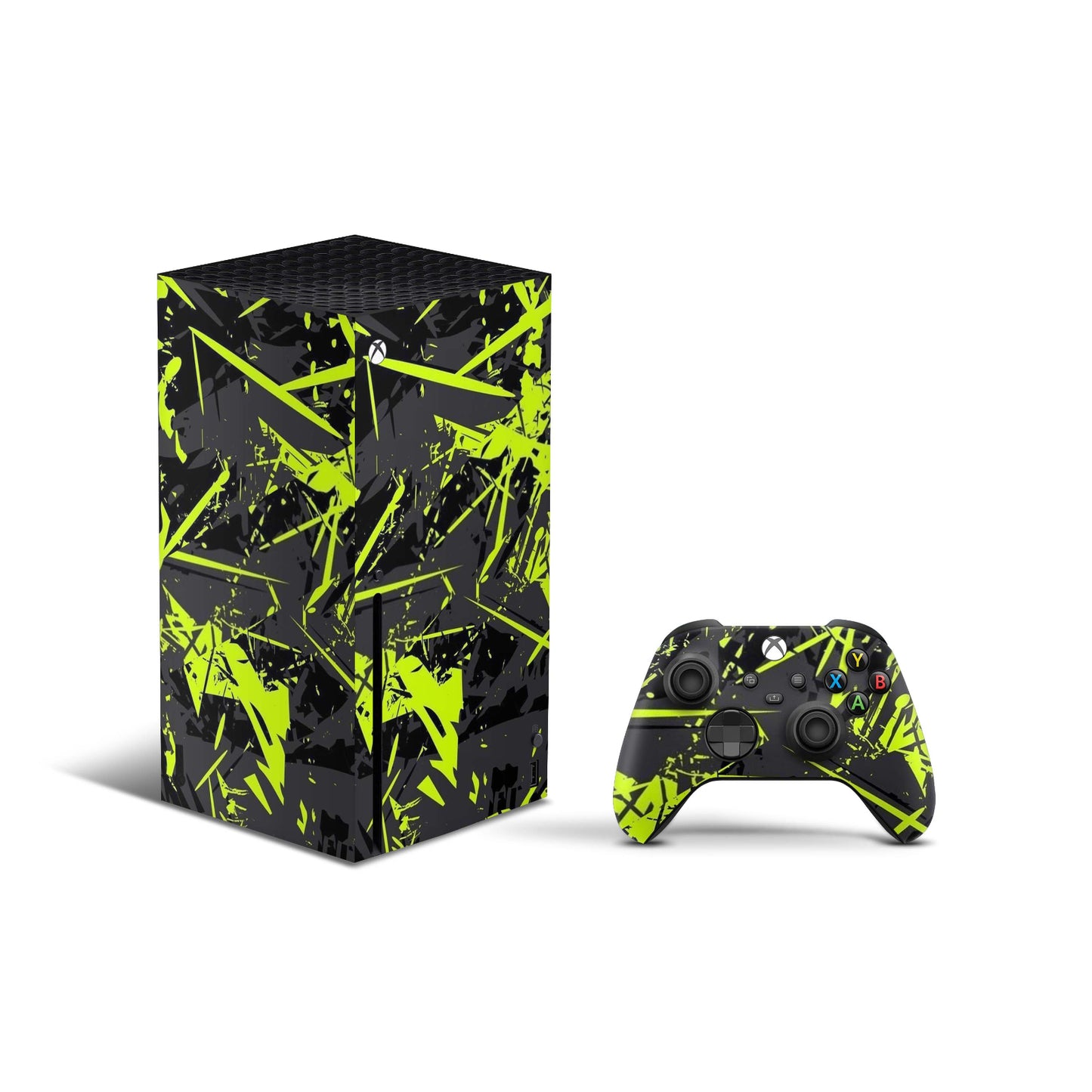 Green Splatter Xbox Series X Skin