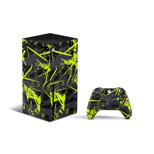 Green Splatter Xbox Series X Skin