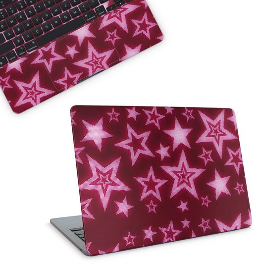 y2k Pink Stars Macbook Skin - macbook skins