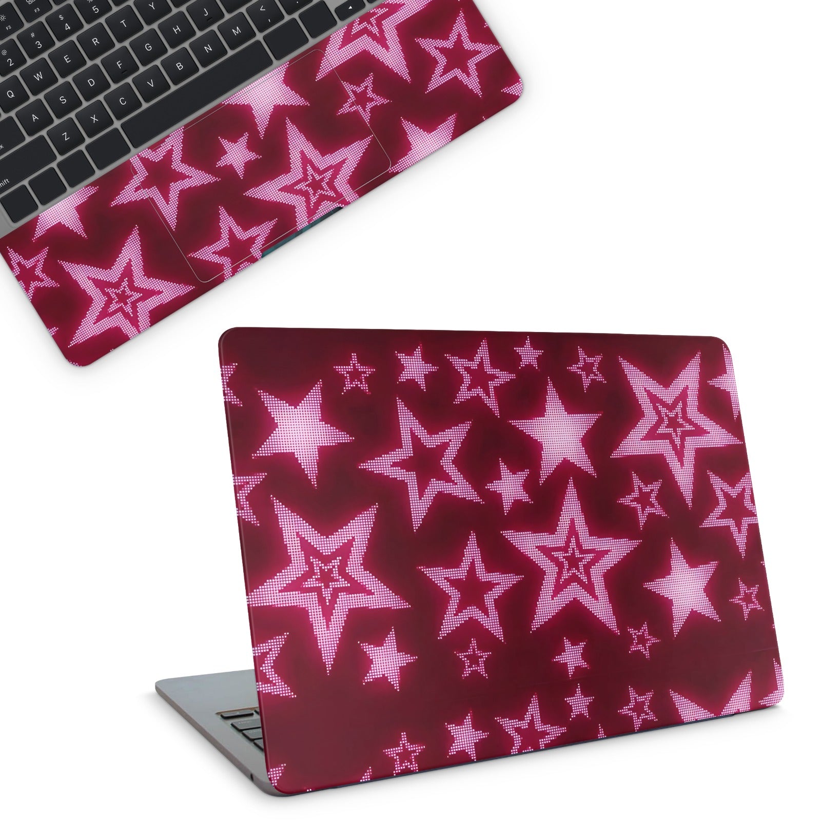 y2k stars laptop skin